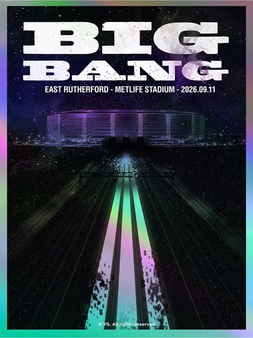 BIGBANG Cosmos Tour East Rutherford Poster